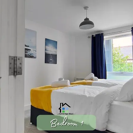 Cambridge Stays Central Apart Hotel 2Br Flats-Easy Walk To City Centre-Parking-Balcony Exterior foto