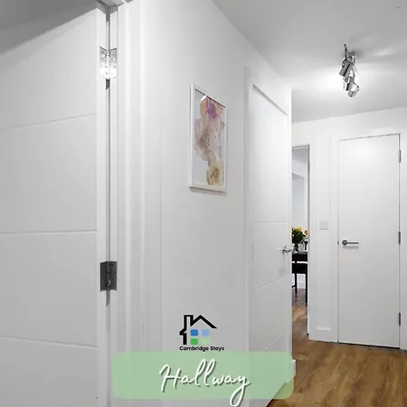 Cambridge Stays Central Apart Hotel 2Br Flats-Easy Walk To City Centre-Parking-Balcony Exterior foto