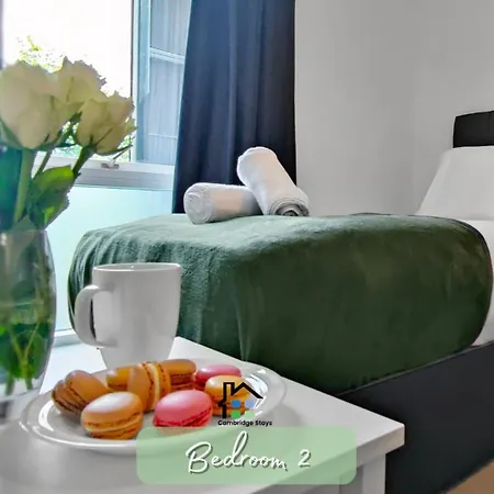 Cambridge Stays Central Apart Hotel 2Br Flats-Easy Walk To City Centre-Parking-Balcony Exterior foto