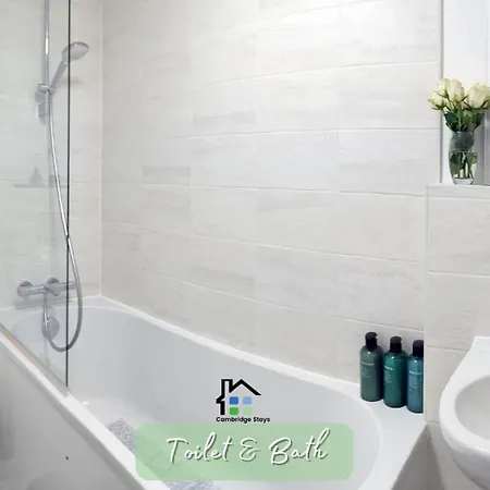 Cambridge Stays Central Apart Hotel 2Br Flats-Easy Walk To City Centre-Parking-Balcony Exterior foto