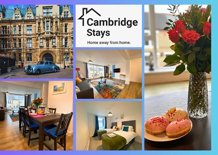 Cambridge Stays Central Apart Hotel 2Br Flats-Easy Walk To City Centre-Parking-Balcony